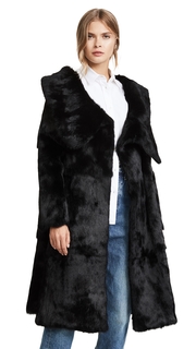 Monse Rabbit Fur Coat