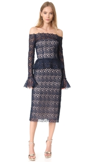 Monique Lhuillier Peplum Dress