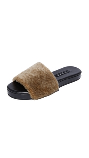 Newbark Frankie Shearling Flatform Slides