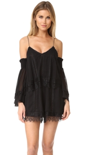 Nicholas Georgette Lace Trim Romper