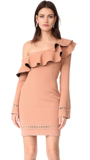 Nicholas Bandage Flounce Mini Dress