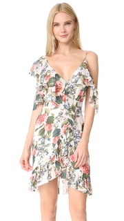Nicholas Belle Floral Wrap Mini Dress