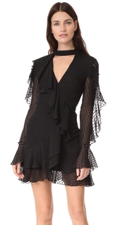 Nicholas Long Sleeve Wrap Mini Dress