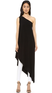 Norma Kamali Kamali Kulture One Shoulder Diagonal Tunic