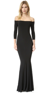 Norma Kamali Kamali Kulture Off Shoulder Fishtail Gown