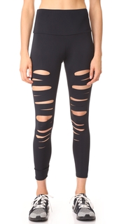 Onzie High Rise Shred Midi Leggings