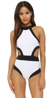 OYE Swimwear Holly High Neck Cutout One Piece