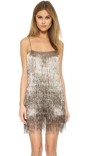 Rachel Zoe Della Fringe Metallic Mini Dress