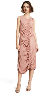Raquel Allegra Gathered Midi Dress