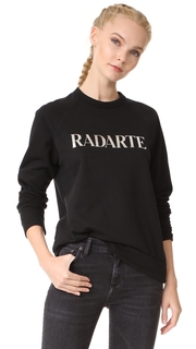 Rodarte Radarte Silver Foil Logo Sweatshirt