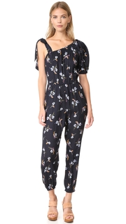 Rebecca Taylor One Shoulder Natalie Fleur Jumpsuit