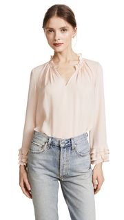 Rebecca Taylor Long Sleeve Ruffle Top
