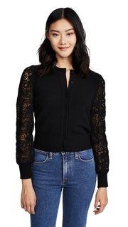Rebecca Taylor Lace Mix Cardigan