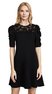 Rebecca Taylor Crepe Lace Dress