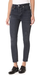 RE/DONE High Rise Ankle Crop Jeans