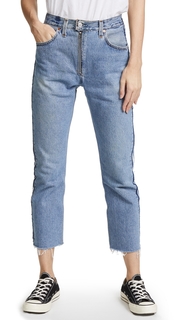 RE/DONE x Levis High Rise Relaxed Zip Crop Jeans