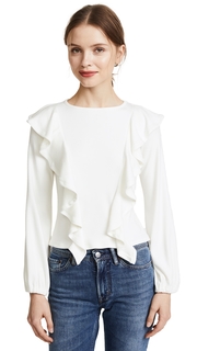 Rachel Pally Luxe Rib Ruffle Top