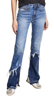 R13 Vent Kick Double Shredded Jeans