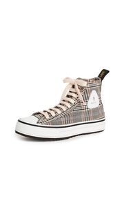 R13 Plaid Twill High Top Sneakers