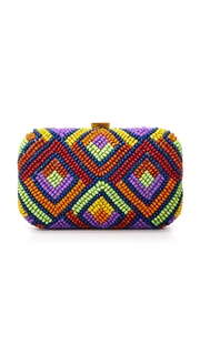 Santi Beaded Box Clutch