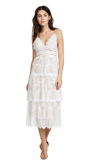 Saylor Sunny Tiered Lace Dress