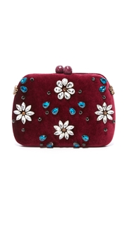 Serpui Marie Velvet Clutch