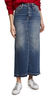 6397 Long Denim Skirt