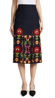 Stella Jean Floral Trompe lOeil Skirt