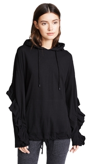 SJYP Frill Sleeves Hoodie