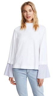 SJYP Wide Shirt Cuff Top