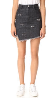 Sandy Liang Embellished Crombie Skirt