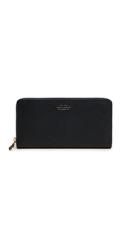 Smythson Panama Zip Around Wallet