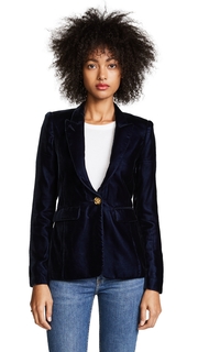 SMYTHE Velvet Peaked Lapel Blazer