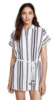 Soleil Striped Linen Beach Dress