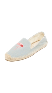 Soludos Flamingo Smoking Slipper Espadrilles
