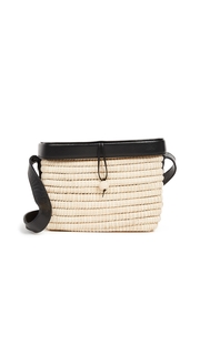 Sensi Studio Structured Straw Handbag