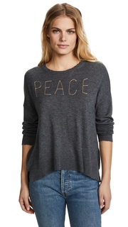 SUNDRY Peace Crew Neck Sweater