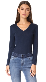 TSE Cashmere Long Sleeve V Neck Sweater