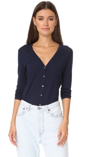TSE Cashmere Long Sleeve V Neck Cardigan