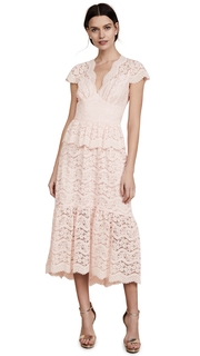 Temperley London Lunar Lace V Neck Dress