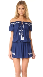 TIARE HAWAII Tulum Off the Shoulder Embroidered Dress