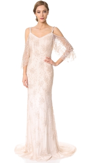 Theia Layla Off the Shoulder Slip Gown