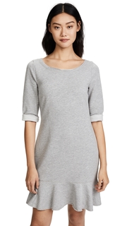 Three Dots Flounce Sweatshirt Dress