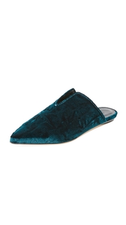 Tibi Cacey Velvet Mules