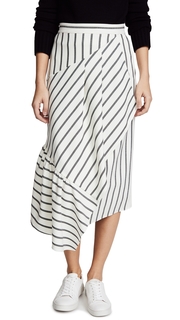 Tibi Asymmetrical Ruffle Skirt