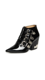Toga Pulla Heeled Buckled Booties