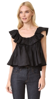Tome Two Tiered Ruffle Top