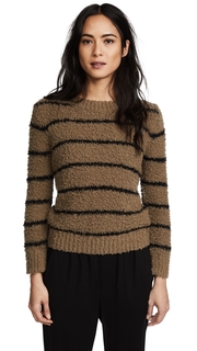 Vince Fuzzy Striped Crew