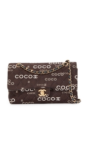 What Goes Around Comes Around Chanel Twill Coco 2.55 Shoulder Bag (Previously Owned)
