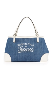 What Goes Around Comes Around Gucci Denim Hawaii Tote (Previously Owned)